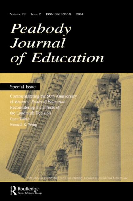 Book cover of: Commemorating the 50th Anniversary of brown V. Board of Education:. By: Kenneth K. Wong