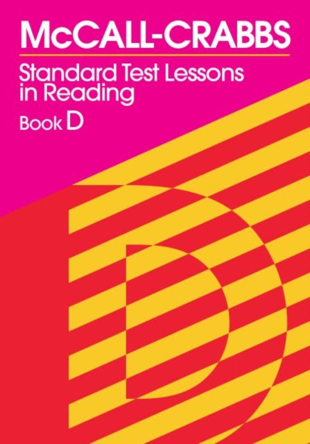 Book cover of: Standard Test Lessons in Reading, Book D. By: William A. McCall