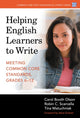 Book cover of: Helping English Learners to Write