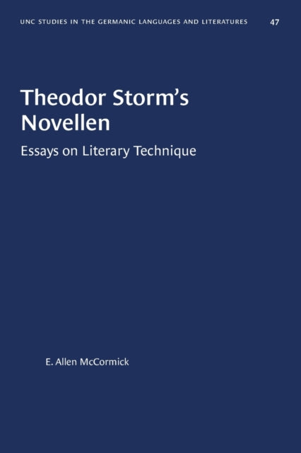 Book cover of: Theodor Storm's Novellen. By: E. Allen McCormick