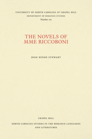 Novels of Mme Riccoboni