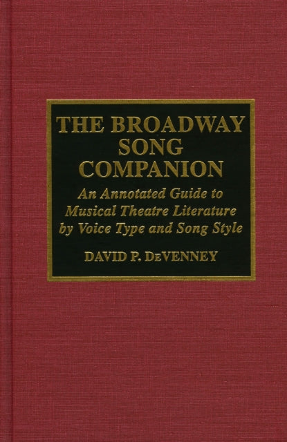 Book cover of: Broadway Song Companion