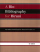 Book cover of: Bio-Bibliography For Biruni. By: M. Kamiar