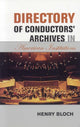 Book cover of: Directory of Conductors' Archives in American Institutions. By: Henry Bloch