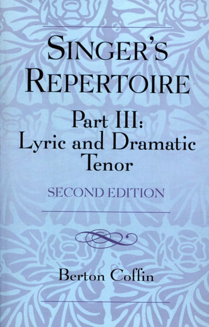 Book cover of: Singer's Repertoire, Part III. By: Berton Coffin