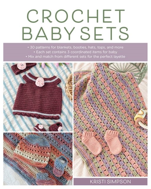 Book cover of: Crochet Baby Sets. By: Kristi Simpson