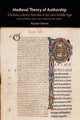Book cover of: Medieval Theory of Authorship