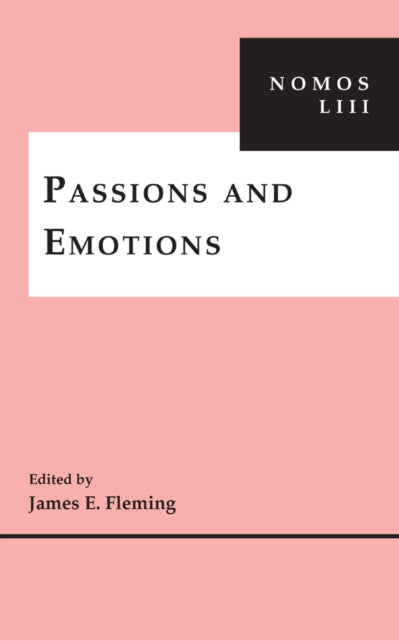 Book cover of: Passions and Emotions. By: James E. Fleming