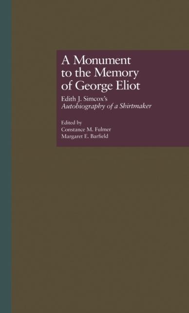Book cover of: Monument to the Memory of George Eliot