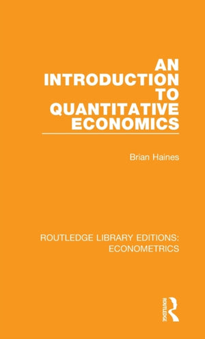 An Introduction to Quantitative Economics