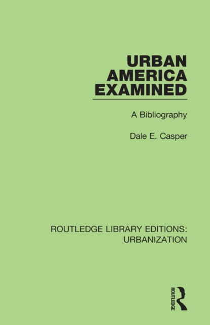 Book cover of: Urban America Examined