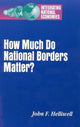 Book cover of: How Much Do National Borders Matter?