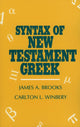 Book cover of: Syntax of New Testament Greek