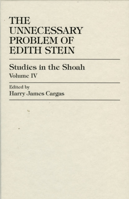 Book cover of: Unnecessary Problem of Edith Stein