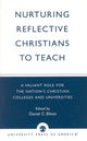 Book cover of: Nurturing Reflective Christians to Teach