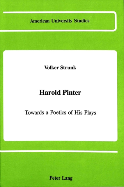 Book cover of: Harold Pinter
