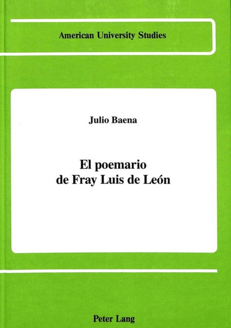 Book cover of: Poemario de Fray Luis de Leon