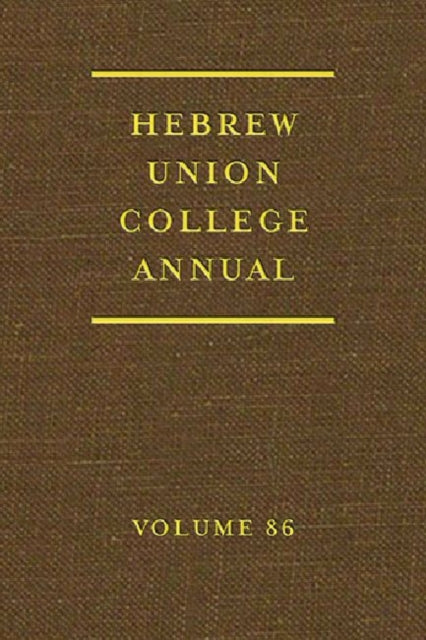 Hebrew Union College Annual