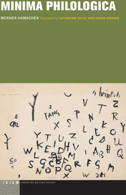 Book cover of: Minima Philologica. By: Werner Hamacher