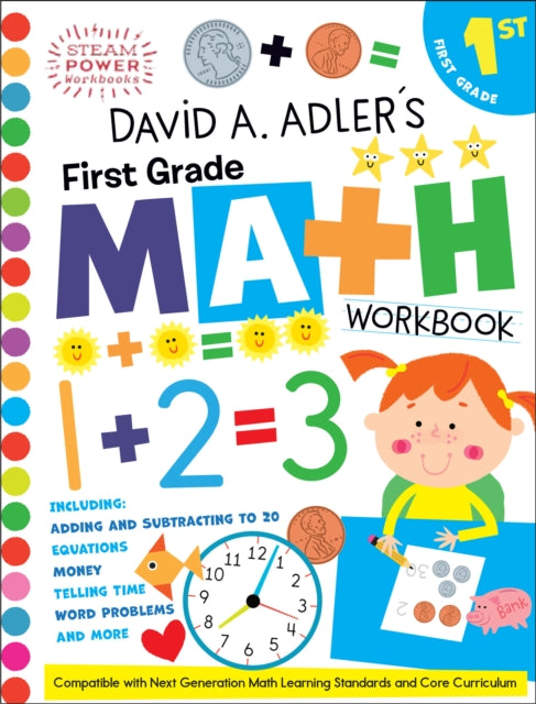 Book cover of: David A. Adler's First Grade Math Workbook. By: David A. Adler