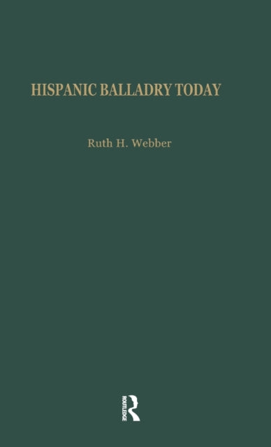 Book cover of: Hispanic Balladry Today