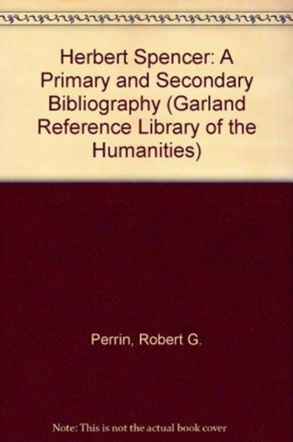 Book cover of: Herbert Spencer