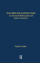 Book cover of: Teacher Job Satisfaction