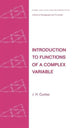 Book cover of: Introduction to Functions of a Complex Variable