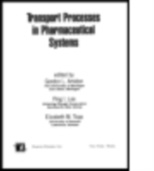 Book cover of: Transport Processes in Pharmaceutical Systems