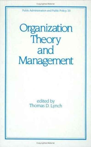 Organization Theory and Management