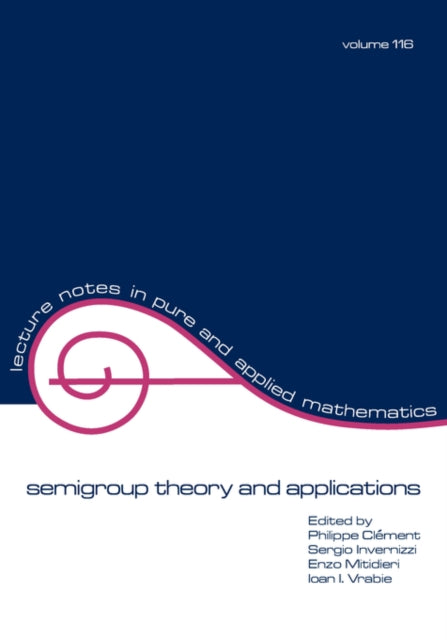 Book cover of: semigroup theory and applications