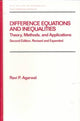 Book cover of: Difference Equations and Inequalities