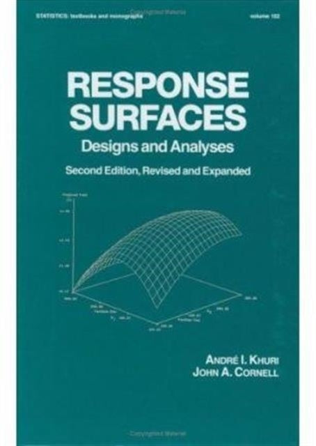Book cover of: Response Surfaces: Designs and Analyses