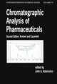 Book cover of: Chromatographic Analysis of Pharmaceuticals. By: John A. Adamovics