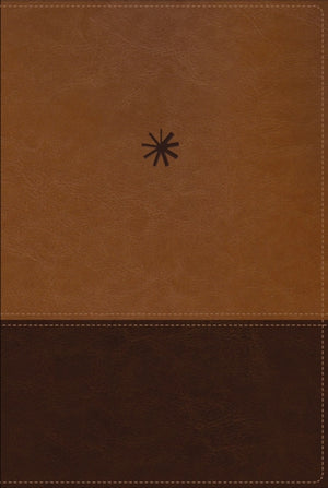 NBLA, Biblia Cronologica de Estudio, Interior a cuatro colores, Leathersoft, dos tonos cafe, Comfort Print
