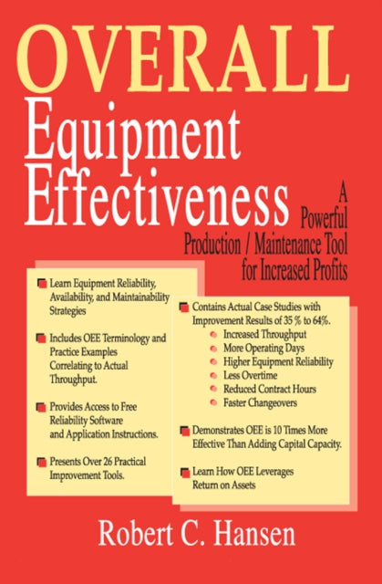 Book cover of: Overall Equipment Effectiveness. By: Robert Hansen