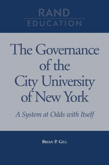 Book cover of: Governance of the City University of New York