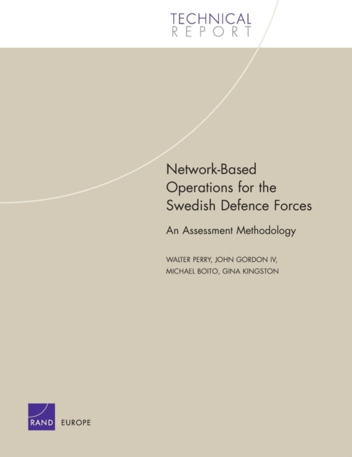 Book cover of: Network-based Operations for the Swedish Defence Forces. By: Walter Perry - undifferentiated