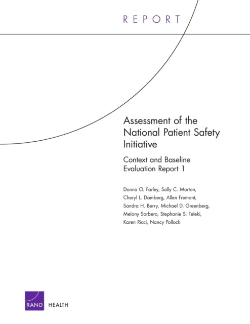 Book cover of: Assessment of the National Patient Safety Initiative. By: Donna O. Farley