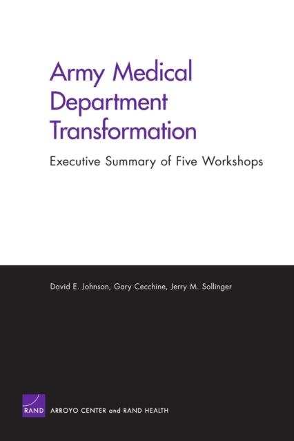 Book cover of: Army Medical Department Transformation