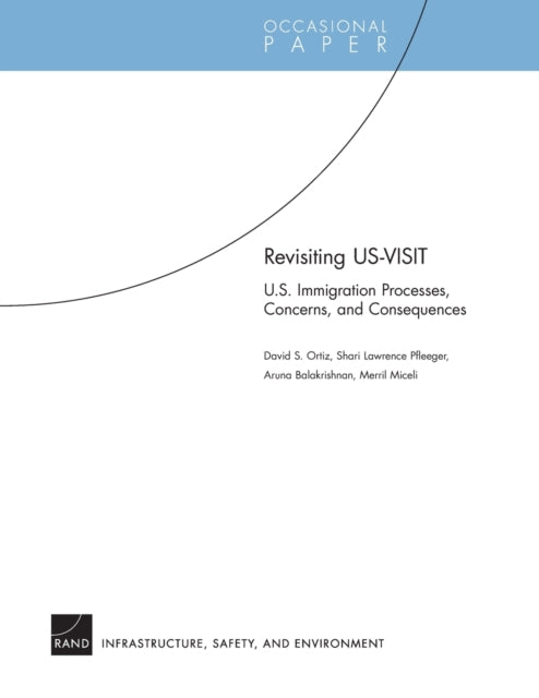 Book cover of: Revisiting US-VISIT. By: David S. Ortiz