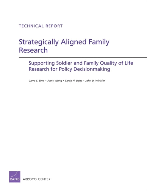 Book cover of: Strategically Aligned Family Research. By: Carra S. Sims