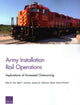 Book cover of: Army Installation Rail Operations. By: Pint, Ellen M.