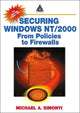 Book cover of: Securing Windows NT/2000. By: Michael A. Simonyi