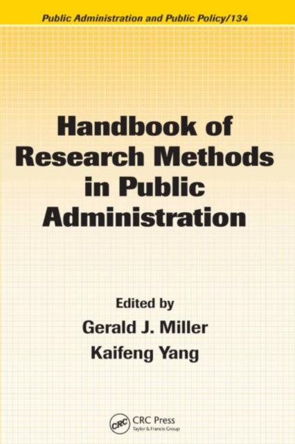 Book cover of: Handbook of Research Methods in Public Administration