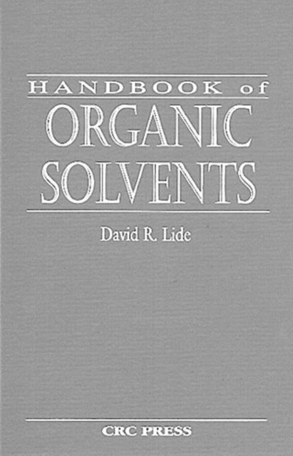 Book cover of: Handbook of Organic Solvents