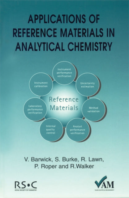 Book cover of: Applications of Reference Materials in Analytical Chemistry. By: V. Barwick