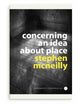 Book cover of: Concerning an idea about place