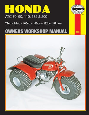 Honda ATC70, 90, 110, 185 ja 200 (71–85) Haynesi remondikäsiraamat