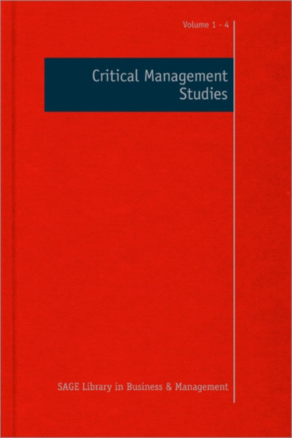 Book cover of: Critical Management Studies. By: Mats Alvesson